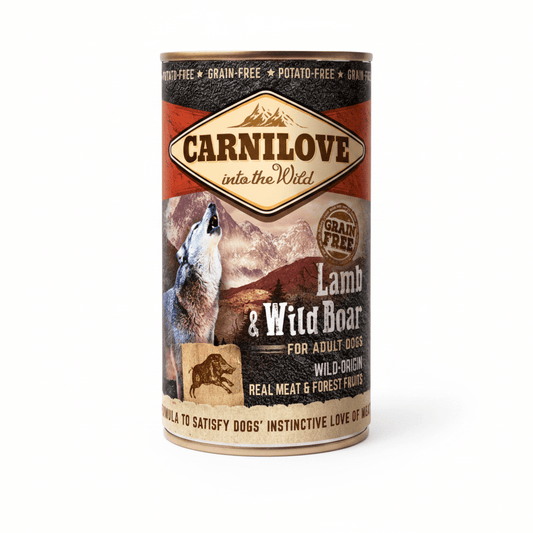 Carnilove Lamb & Wild Boar for Adult Dogs (Wet Food Cans) 400g - SNH Packing