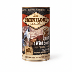 Carnilove Lamb & Wild Boar for Adult Dogs (Wet Food Cans) 400g - SNH Packing