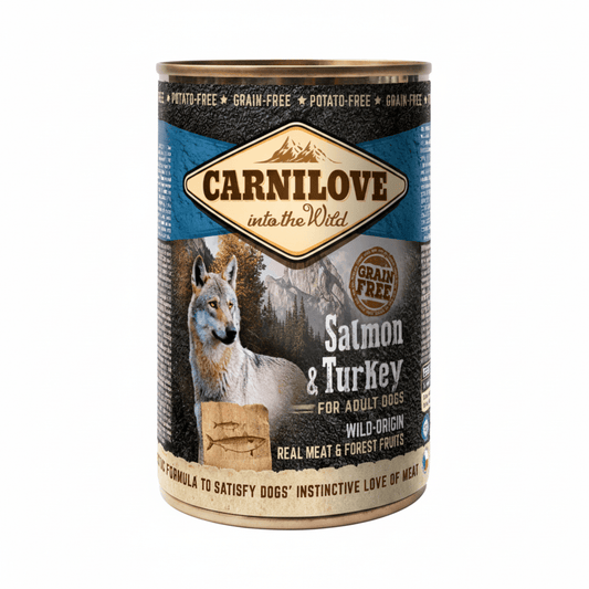 Carnilove Salmon & Turkey for Adult Dogs (Wet Food Cans) 400g - SNH Packing