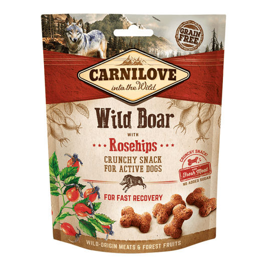 Carnilove Wild Boar with Rosehips Crunchy Snack for Dogs 200g - SNH Packing