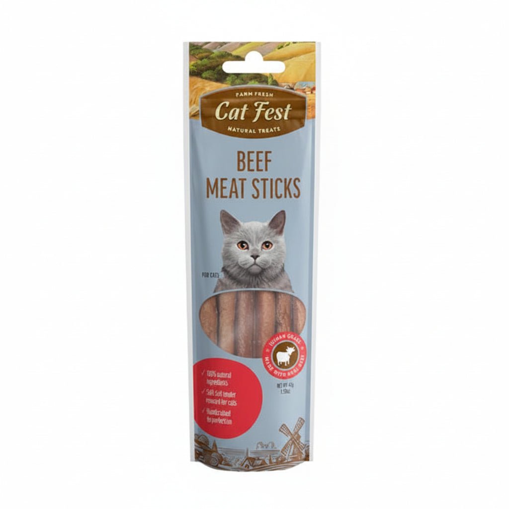 Cat Fest Meat Sticks Beef For Cat[Weight - 45g] - SNH Packing