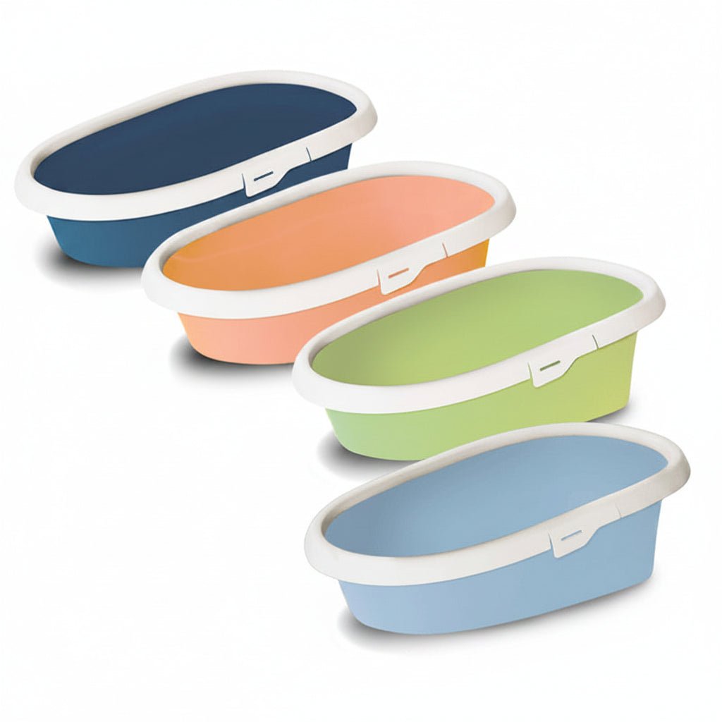 Cat litter box MINOU LARGE MULTICOLOR 58x39x17h - SNH Packing