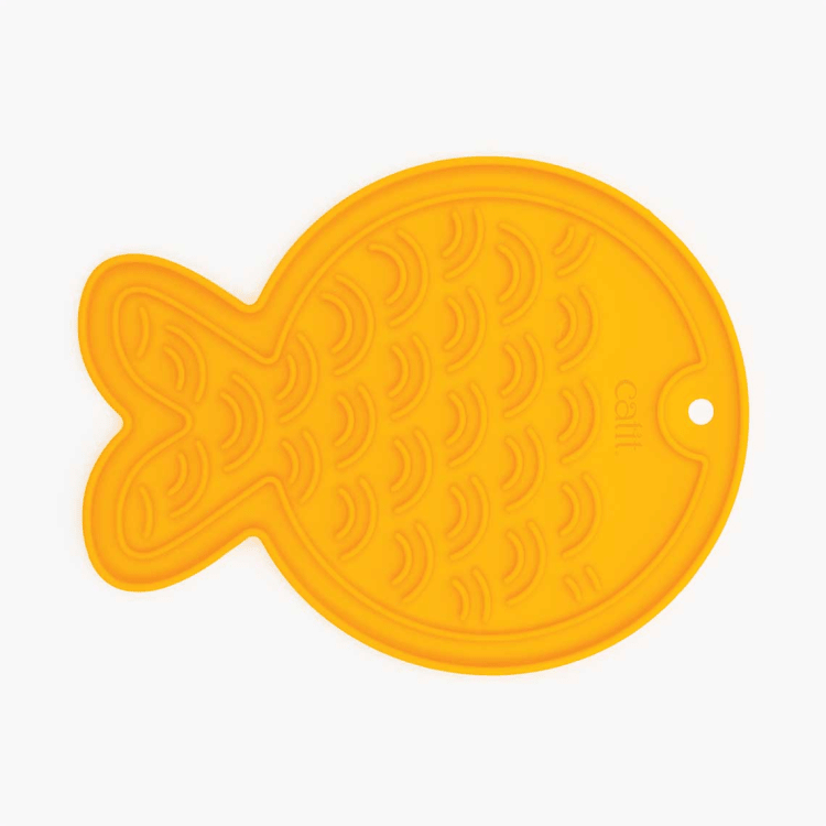 Catit Creamy Fish - shaped Silicon Feeding Mat - SNH Packing