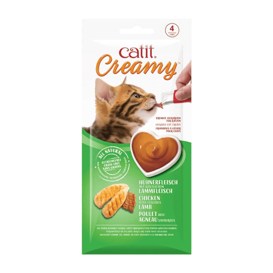 Catit Creamy Lickable Treats, Chicken & Lamb, 12pk/box - SNH Packing