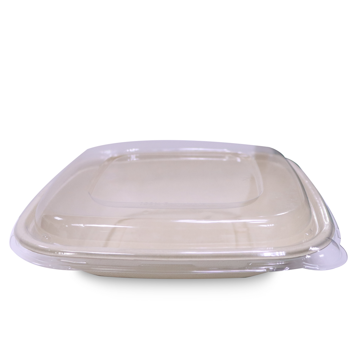 Bagasse Square Containers with PET & PP Lids – CB24 to CB48 | Eco Takeaway Boxes