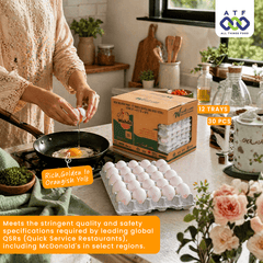 Chef Delight Medium Eggs Dark Yolk 12 Trays x 30 Eggs (360 Eggs) - SNH Packing