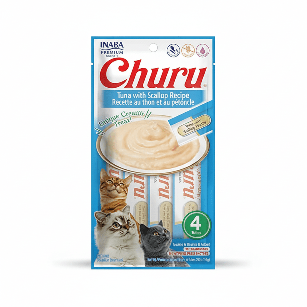 CHURU TUNA WITH SCALLOP 56 g/4 sticks per pack - SNH Packing
