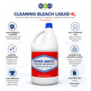 Cleaning Bleach Liquid 4L Surface Disinfectant Stain Remover - SNH Packing