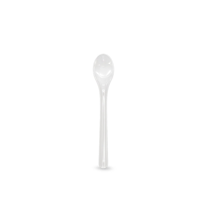 Clear plastic spoon