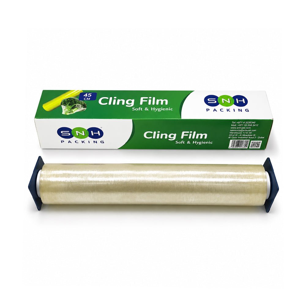 Cling Film Roll Fresh Food Wrap 30cm 45cm 11 Micron 300 Core - SNH Packing