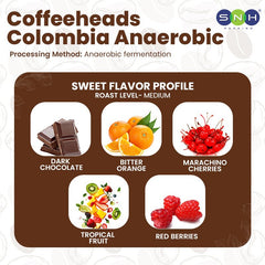 Coffeeheads Colombia Anaerobic Premium Arabica Coffee Beans (Specialty Grade) - SNH Packing