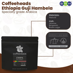 Coffeeheads Ethiopia Guji Hambela Premium Arabica Coffee Beans - SNH Packing