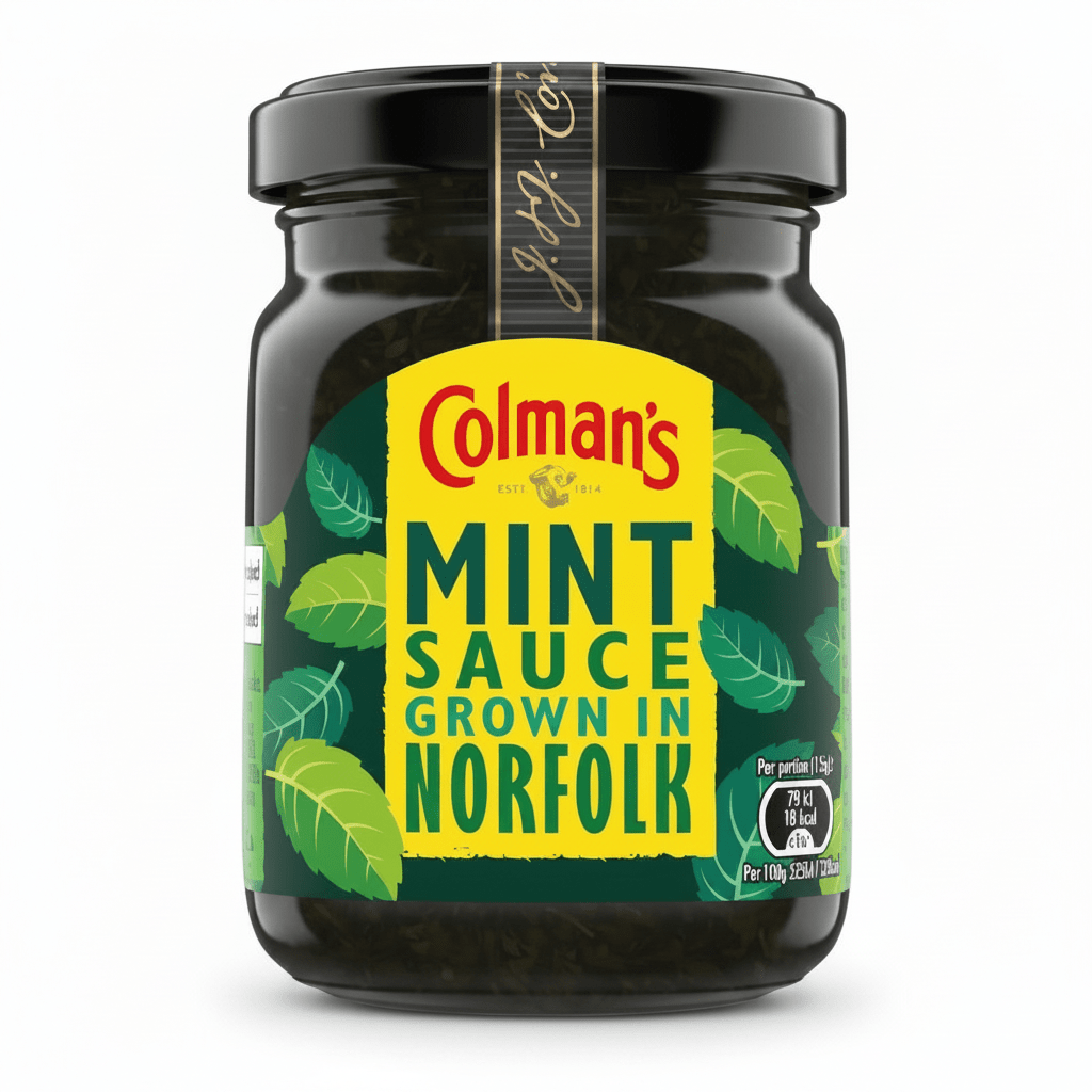 Colman's Mint Sauce, UK 8x165g - SNH Packing