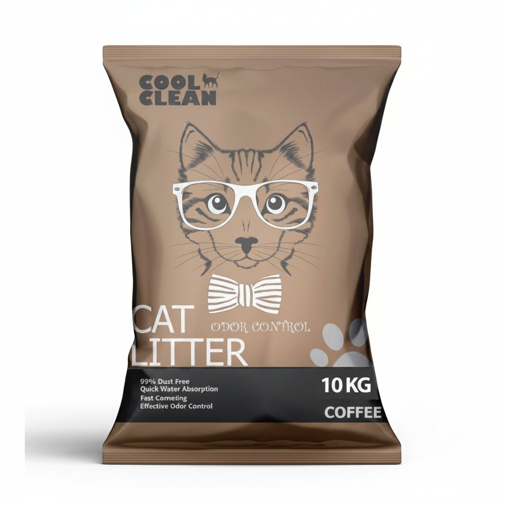 Cool Clean Clumping Cat Litter[Weight - 10kg, Flavor - Coffee] - SNH Packing