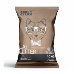 Cool Clean Clumping Cat Litter[Weight - 10kg, Flavor - Coffee] - SNH Packing