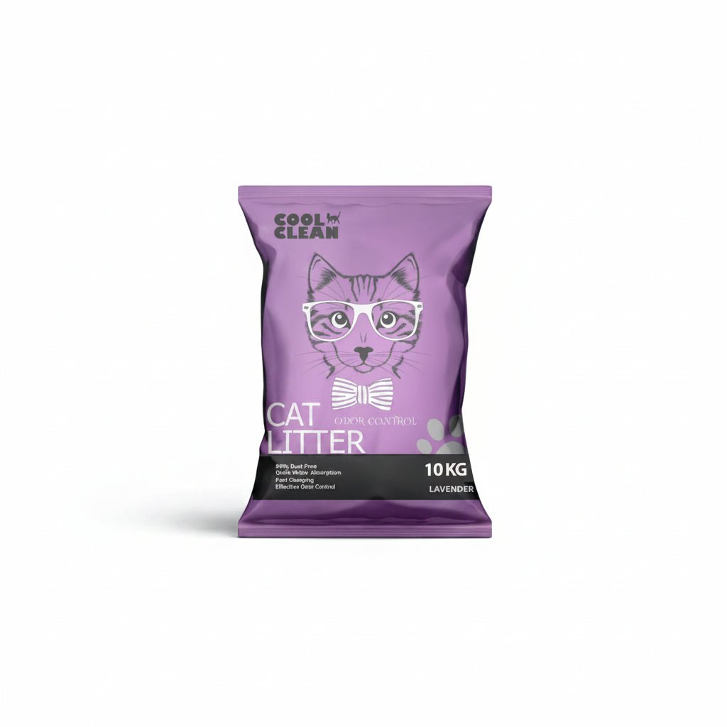 Cool Clean Clumping Cat Litter[Weight - 10kg, Flavor - Lavender] - SNH Packing