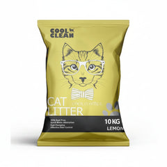 Cool Clean Clumping Cat Litter[Weight - 10kg, Flavor - Lemon] - SNH Packing