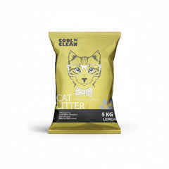 Cool Clean Clumping Cat Litter[Weight - 5kg, Flavor - Lemon] - SNH Packing