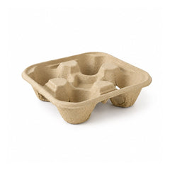 Corrugated Cup Holder 2 Cup 4 Cup Eco Friendly Carrier - SNH Packing