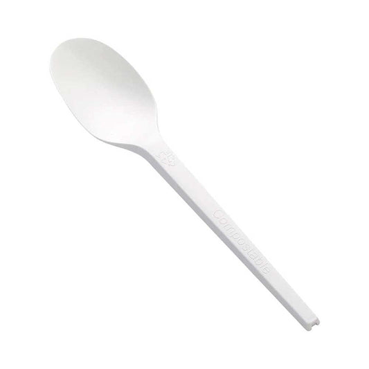 CPLA Individual Cutlery – Fork, Knife & Spoon (Black & White) – Biodegradable Disposable Tableware - SNH Packing