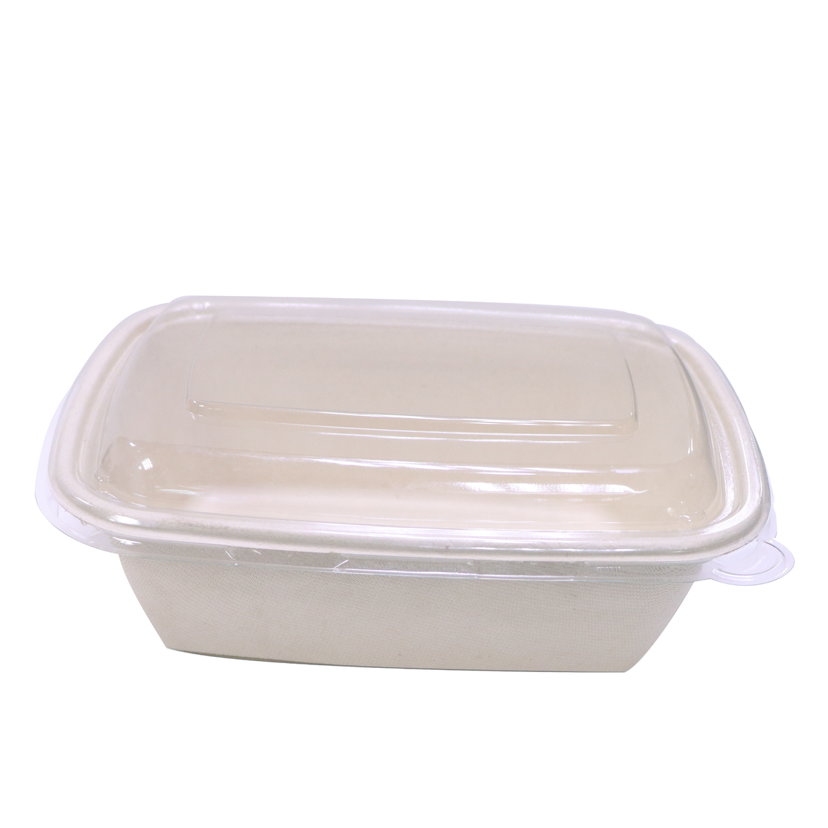 Bagasse Rectangular Containers with Lids – Multiple Sizes | Bulk Eco-Friendly Disposable Takeaway Boxes