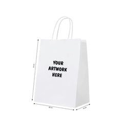 Customizable Black Kraft Paper Bag with Twisted Handle - SNH Packing