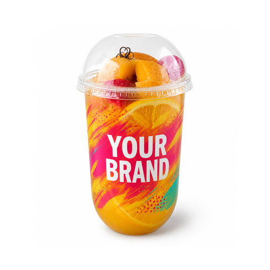 Customized U-Shape PET Juice Cups UAE