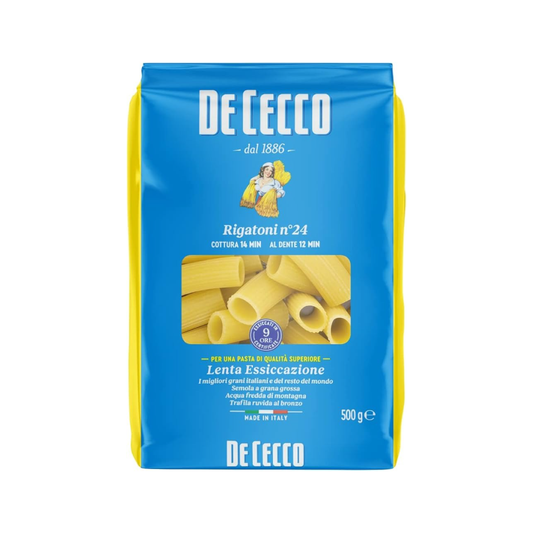 De Cecco Pasta Rigatoni Number 24