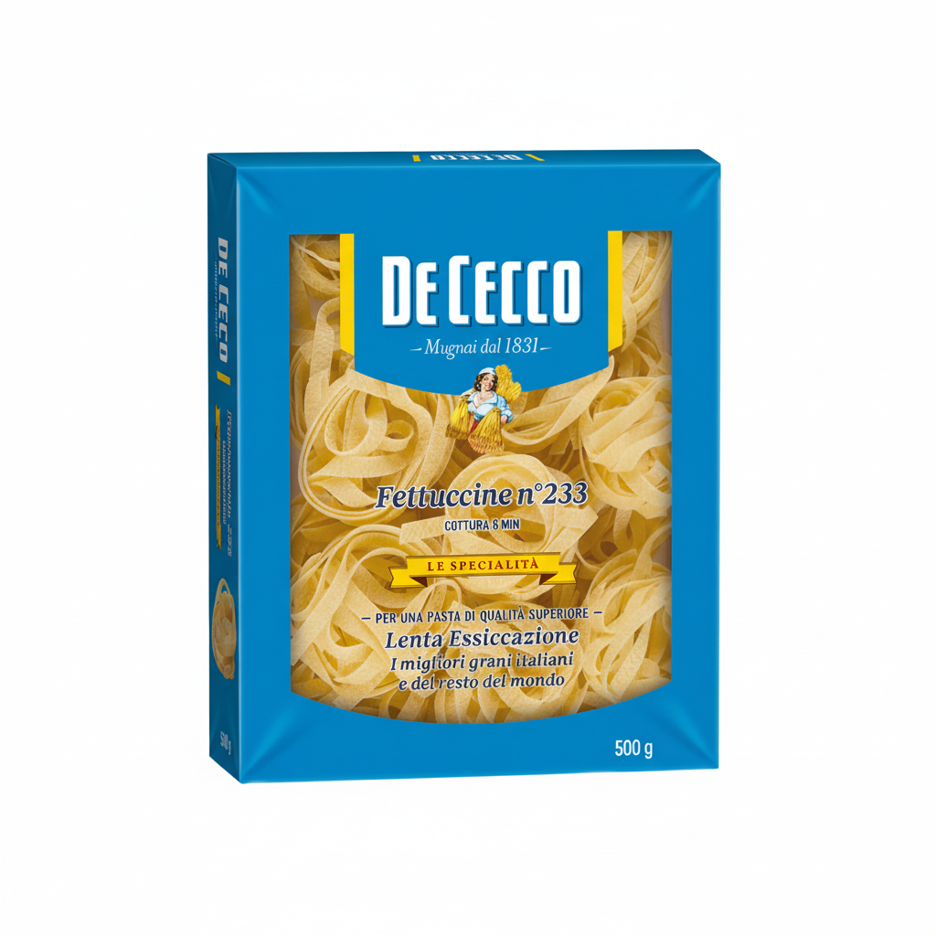 DeCecco Fettuccine Pasta Italian Durum Wheat 500G