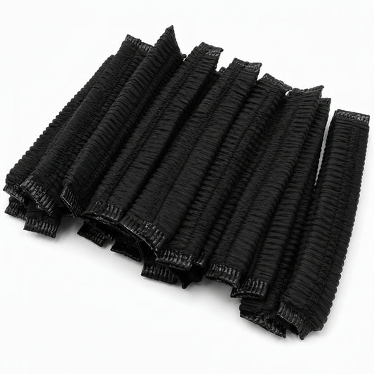 Disposable Elastic Hair Net Black 17 Inch 100PCS Pack