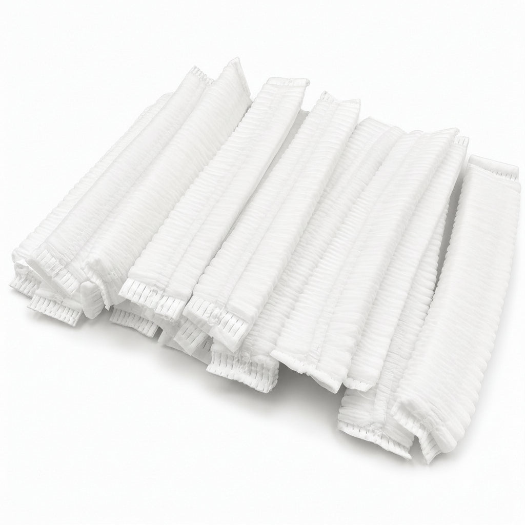 Disposable Elastic Hair Net White 18 Inch 100PCS Pack