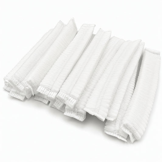 Disposable Elastic Hair Net White 18 Inch 100PCS Pack