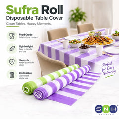 Disposable Sufra Roll - Plastic Table Sheet - SNH Packing