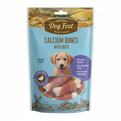 Dog Fest Calcium Bones With Duck For Puppies - 90g - SNH Packing