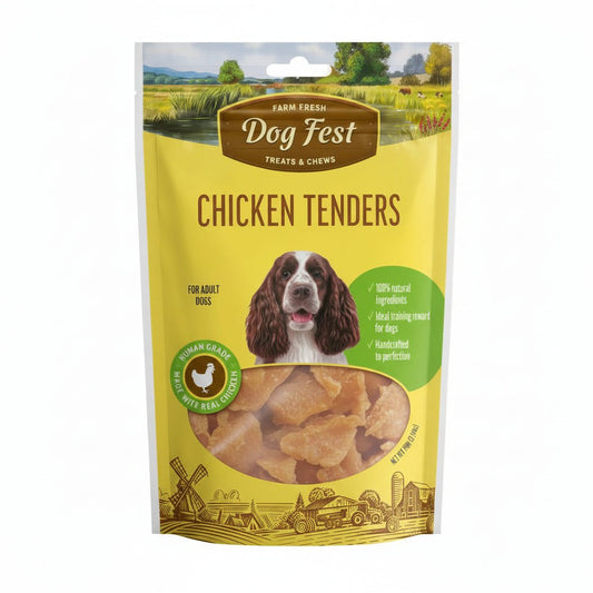 Dog Fest Chicken Tenders For Adult Dogs - 90g - SNH Packing