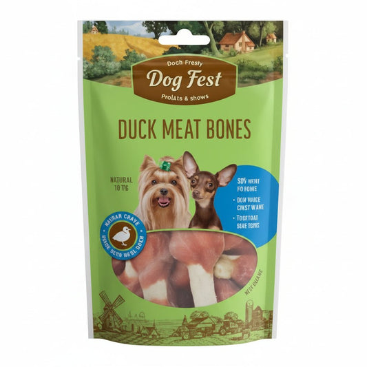 Dog Fest Duck Meat Bones For Mini-Dogs - 55g - SNH Packing