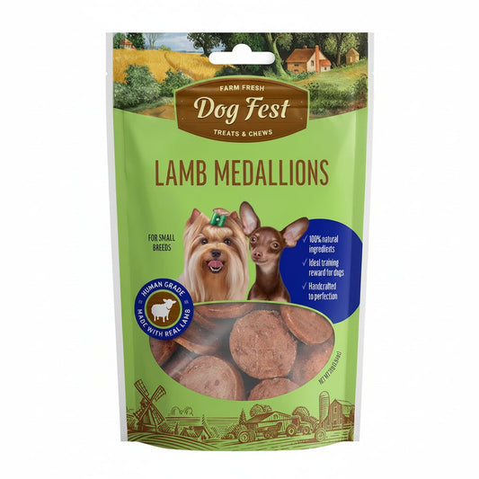 Dog Fest Lamb Medallions For Mini-Dogs - 55g - SNH Packing