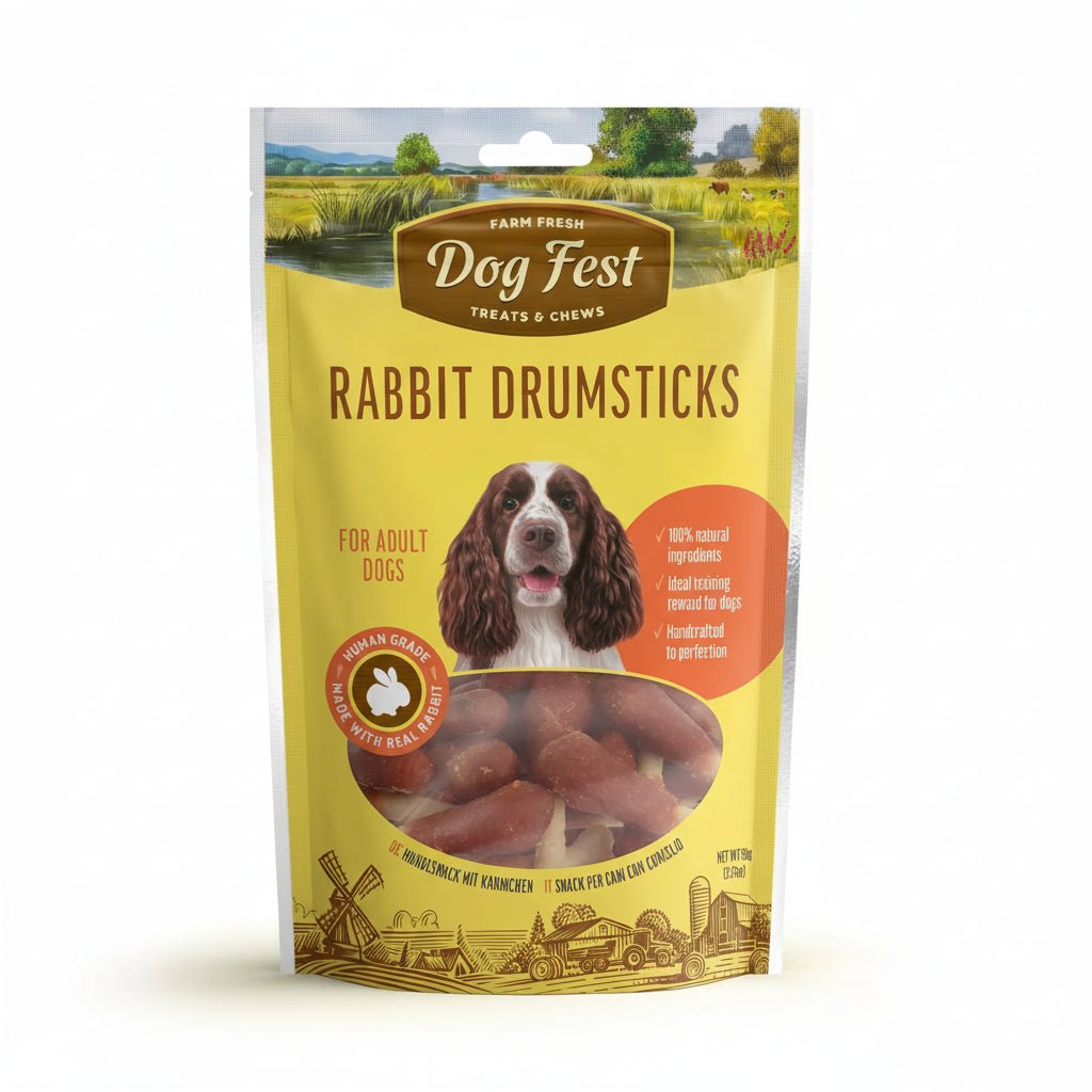 Dog Fest Rabbit Drumsticks For Adult Dogs 90g - SNH Packing