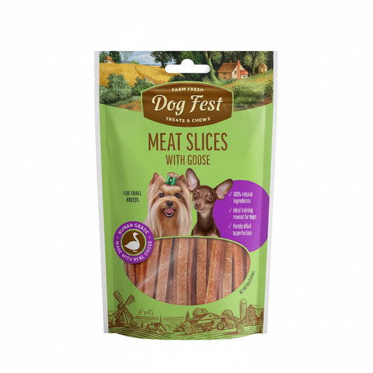 Dog Fest Slices With Goose For Small Breeds[Weight - 55g] - SNH Packing