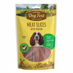 Dog Fest Slices With Venison For Adult Dogs - 90g - SNH Packing