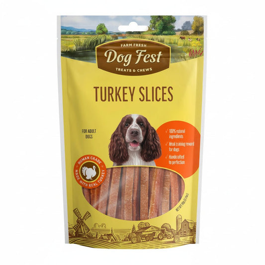 Dog Fest Turkey Slices For Adult Dogs[Weight - 90g] - SNH Packing