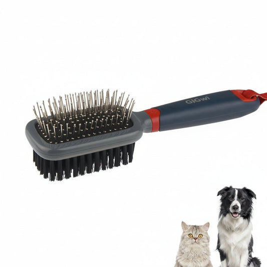 Double-Sided Brush Nylon Bristles & Pins for Dogs and Cats - SNH Packing