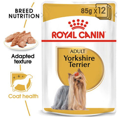 Royal Canin Breed Health Nutrition Yorkshire Adult (Wet Food - Pouches) 12 x 85 g