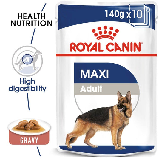 Royal Canin Size Health Nutrition Maxi Adult (Wet Food - Pouches) 10 x 140 g