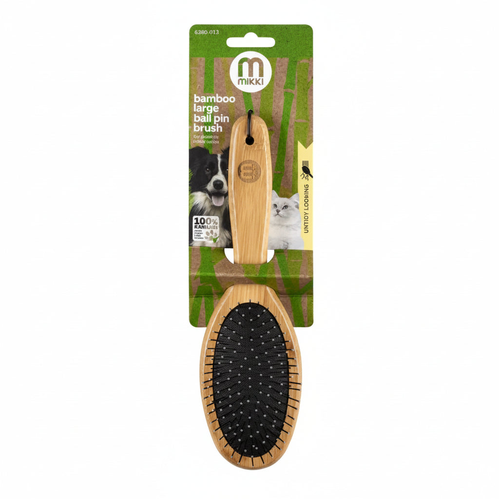 Mikki Bamboo Ball Pin Brush - Large