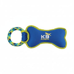 K9 Fitness by Zeus Tough Nylon Bone with Rope Tug 30.5 cm