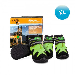 All For Paws Outdoor Dog Shoes Green XLarge, 7 cm