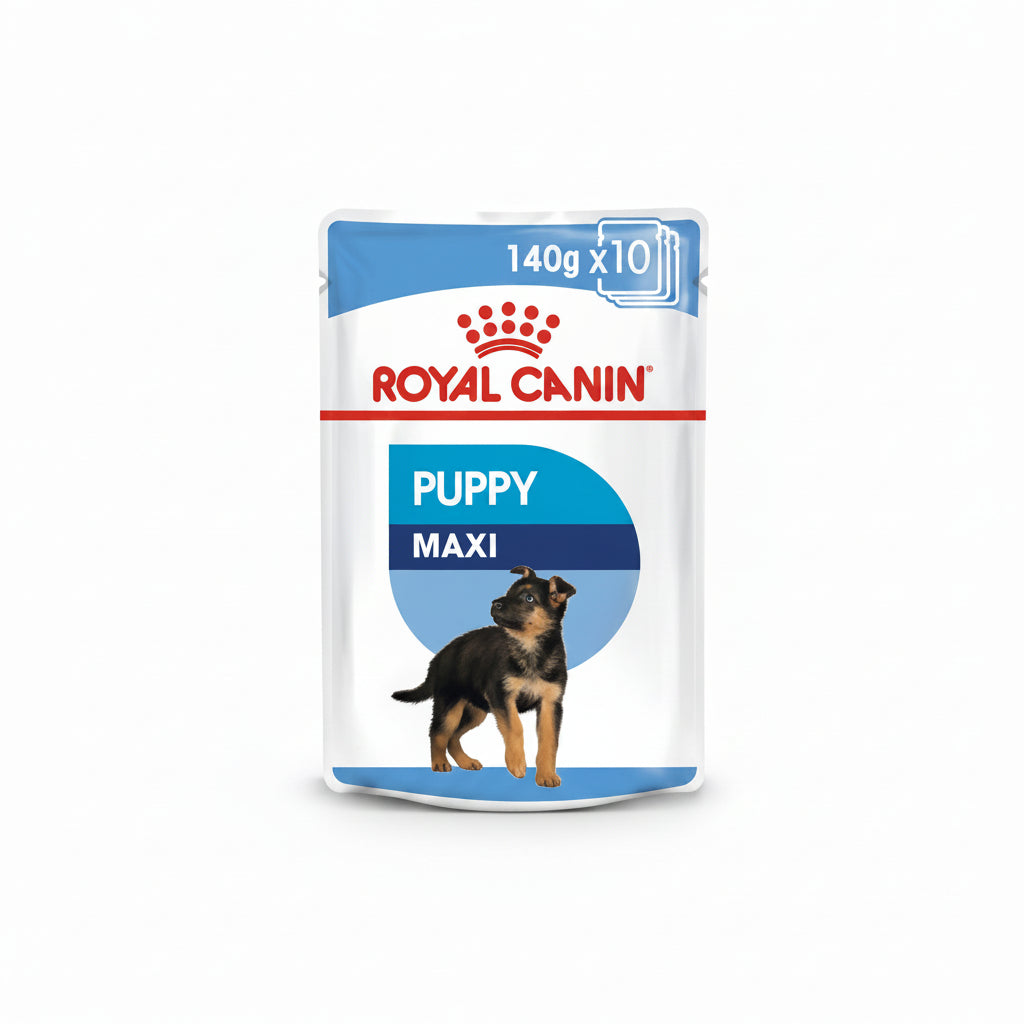 Royal Canin Size Health Nutrition Maxi Puppy (Wet Food - Pouches) 10 x 140 g