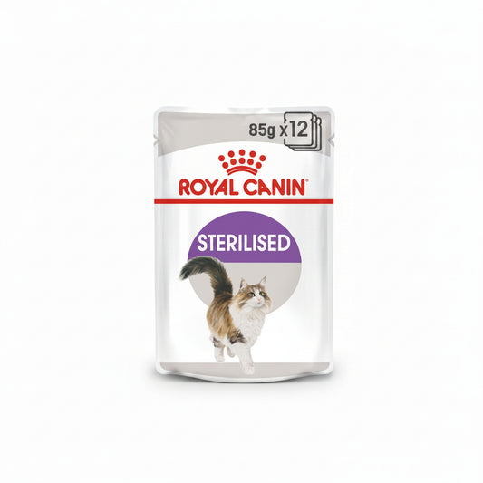 Royal Canin Feline Health Nutrition Sterilised Jelly (Wet Food - Pouches) 12 x 85 g
