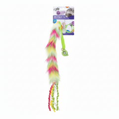 AFP Furry Ball Fluffy Spring with Finger Ring Pink